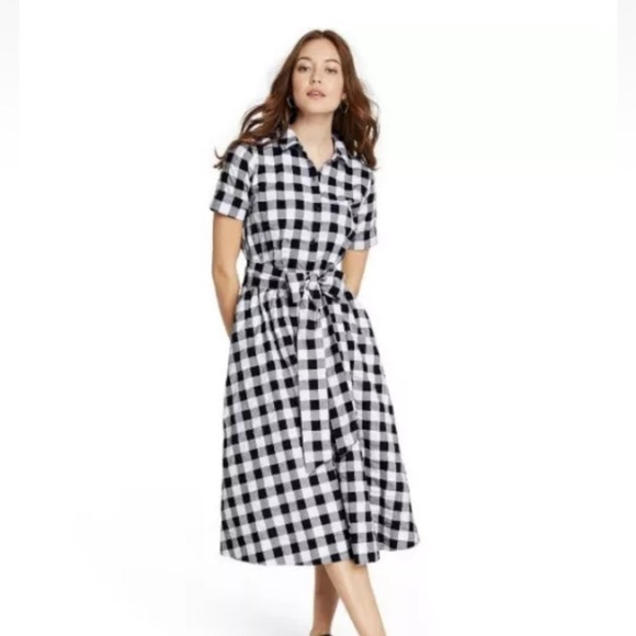 Lisa Marie Fernandez Dresses & Skirts - Lisa Marie Fernandez For Target Button Front Shirt Dress Gingham